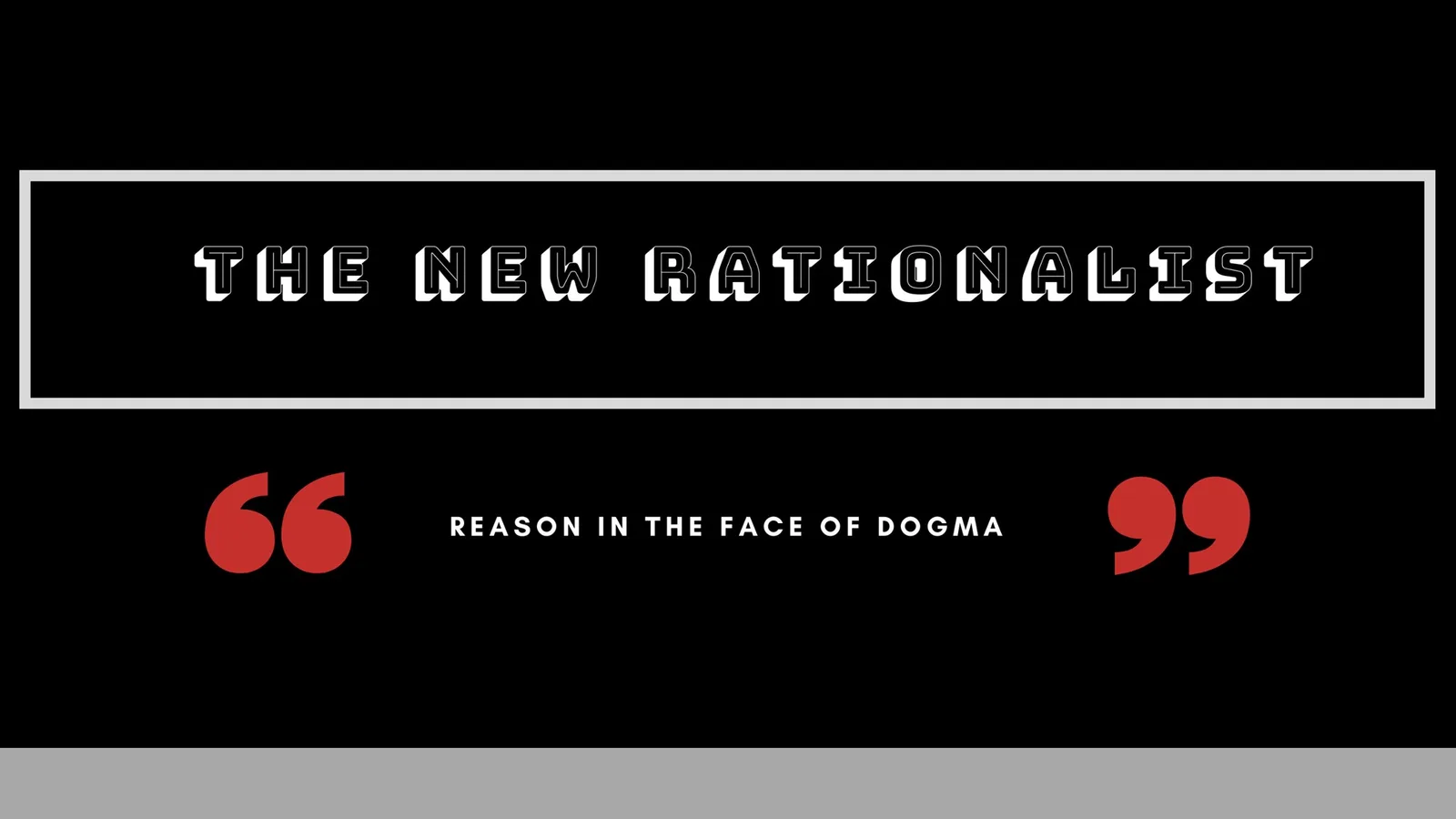 In Conversation - The New Rationalist magazine May 2020
